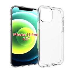Apple iPhone 13 Pro Case Zore Süper Silikon Cover Colorless