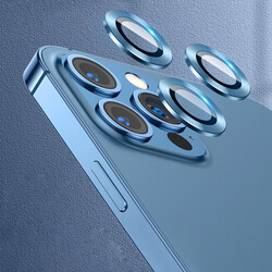Apple iPhone 13 Pro CL-02 Kamera Lens Koruyucu Mavi