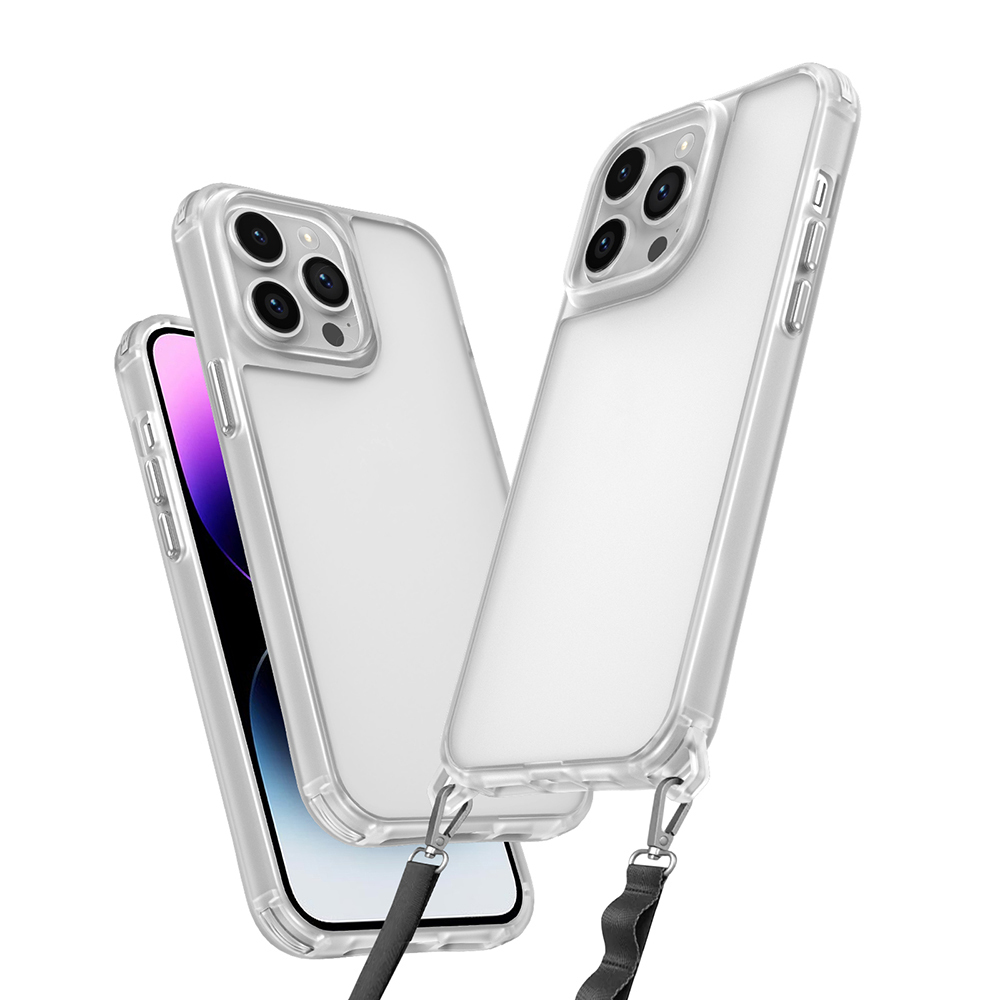Apple iPhone 13 Pro Kılıf Airbagli Takılabilir Askı Aparatlı Zore Snap Silikon Kapak - 1