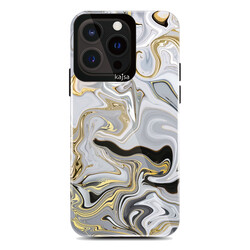 Apple iPhone 13 Pro Kılıf Kajsa Shield Plus Abstract Serisi Arka Kapak NO4