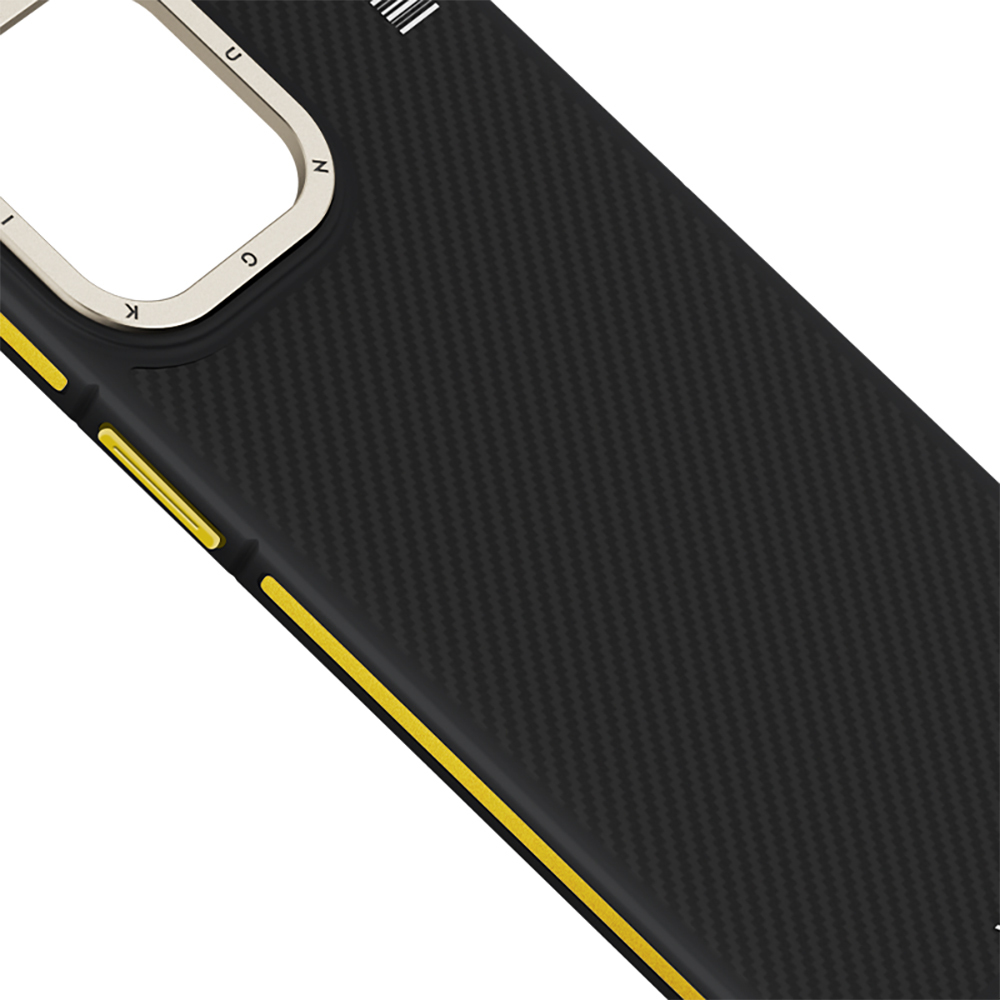 Apple iPhone 13 Pro Kılıf M-safe Şarj Özellikli YoungKit 600D Kevlar Kapak - 6