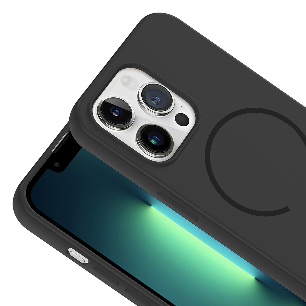 Apple iPhone 13 Pro Kılıf M-safe Şarj Özellikli Zore Meta Kapak - 4