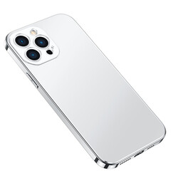 Apple iPhone 13 Pro Kılıf Zore Bobo Kapak Gümüş