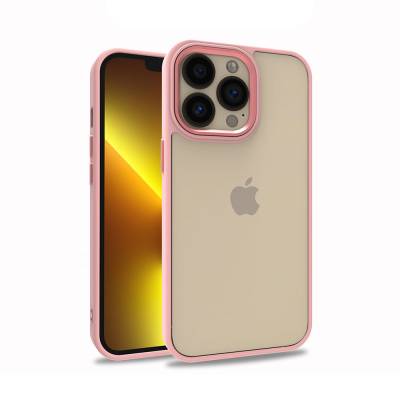 Apple iPhone 13 Pro Kılıf Zore Flora Kapak Rose Gold