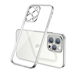 Apple iPhone 13 Pro Kılıf Zore Gbox Kapak Gümüş