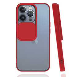 Apple iPhone 13 Pro Kılıf Zore Lensi Kapak Kırmızı