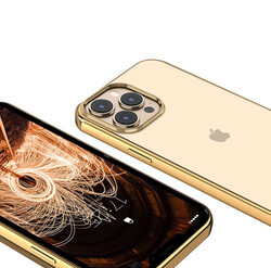 Apple iPhone 13 Pro Kılıf Zore Pixel Kapak Gold