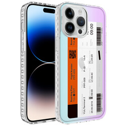 Apple iPhone 13 Pro Max Case Airbag Edge Colorful Patterned Silicone Zore Elegans Cover NO1
