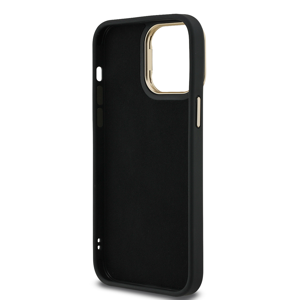 Apple iPhone 13 Pro Max Case Guess Original Licensed PU Leather 4G Patterned Metal Big 4G and Text Logo Camera Stand Cover - 25
