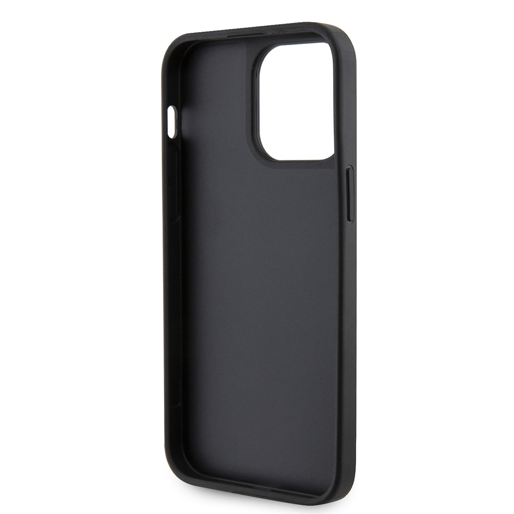 Apple iPhone 13 Pro Max Case Guess Original Licensed Stone Back Surface Triangle Logo Cover - 11