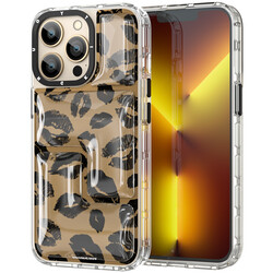 Apple iPhone 13 Pro Max Case YoungKit Leopard Article Series Cover Brown