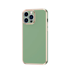 Apple iPhone 13 Pro Max Case Zore Bark Cover Açık Yeşil