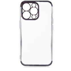 Apple iPhone 13 Pro Max Case Zore Dört Köşeli Lazer Silicon Cover Black