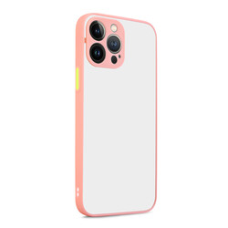 Apple iPhone 13 Pro Max Case Zore Hux Cover Pink
