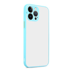 Apple iPhone 13 Pro Max Case Zore Hux Cover Turquoise
