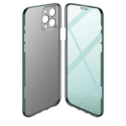 Apple iPhone 13 Pro Max Case Zore Led Cover Dark Green