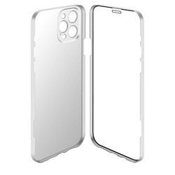 Apple iPhone 13 Pro Max Case Zore Led Cover White