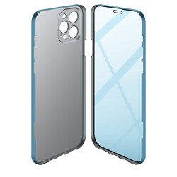 Apple iPhone 13 Pro Max Case Zore Led Cover Light Blue