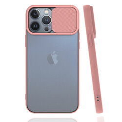 Apple iPhone 13 Pro Max Case Zore Lensi Cover Light Pink