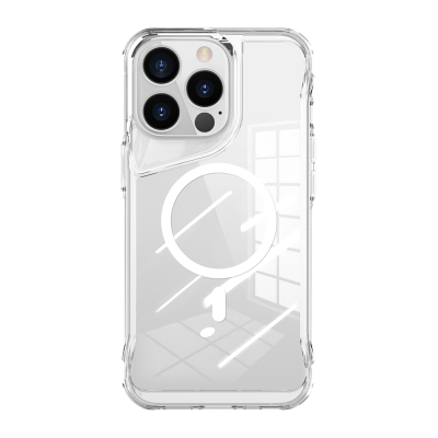 Apple iPhone 13 Pro Max Case Zore M-safe Charging Enabled T-Max M-safe Cover Şeffaf