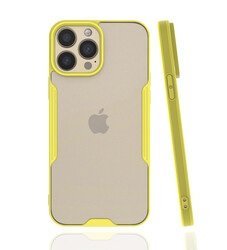Apple iPhone 13 Pro Max Case Zore Parfe Cover Yellow