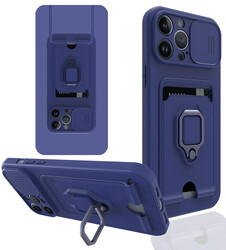 Apple iPhone 13 Pro Max Case ​Zore Pelit Cover Navy blue