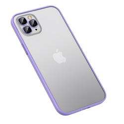Apple iPhone 13 Pro Max Case Zore Retro Cover Lila