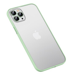 Apple iPhone 13 Pro Max Case Zore Retro Cover Green