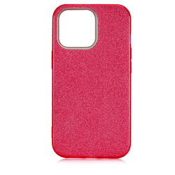 Apple iPhone 13 Pro Max Case Zore Shining Silicon Red