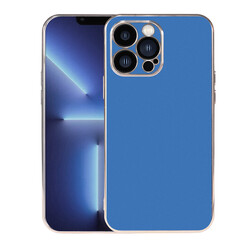 Apple iPhone 13 Pro Max Case Zore Viyana Cover Saks Blue