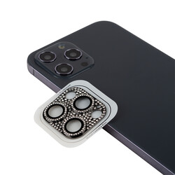 Apple iPhone 13 Pro Max CL-08 Kamera Lens Koruyucu Siyah