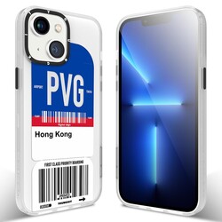 Apple iPhone 13 Kılıf YoungKit Any Time Trip Serisi Kapak CL026 Hong Kong