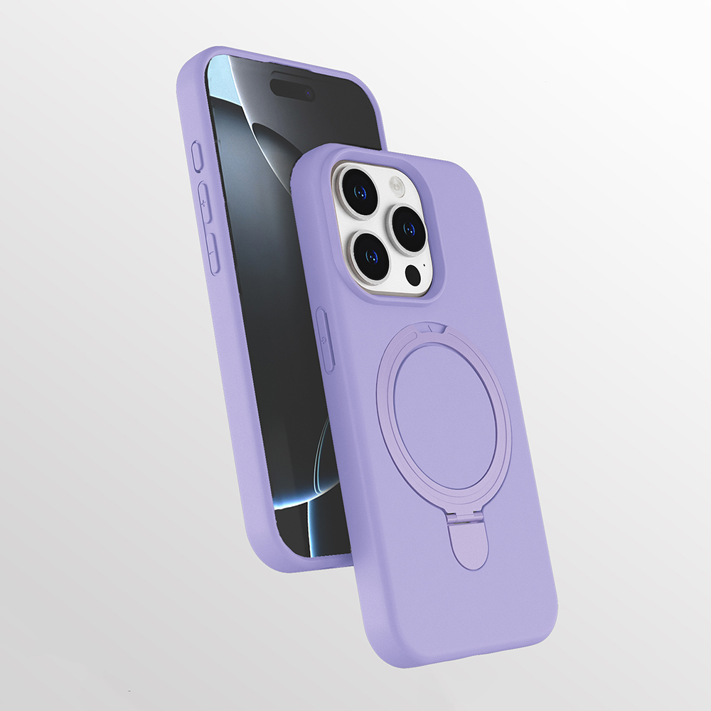Apple iPhone 13 Pro Max Kılıf M-safe Şarj Özellikli Standlı Zore Samara Kapak - 5
