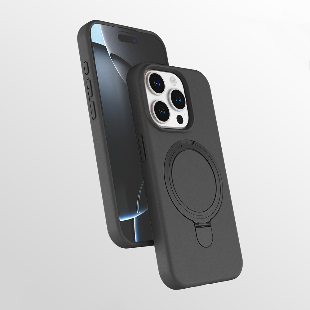 Apple iPhone 13 Pro Max Kılıf M-safe Şarj Özellikli Standlı Zore Samara Kapak - 7