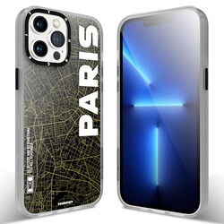 Apple iPhone 13 Pro Max Kılıf YoungKit World Trip Serisi Kapak Paris