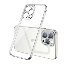 Apple iPhone 13 Pro Max Kılıf Zore Gbox Kapak Gümüş