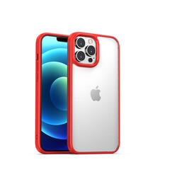 Apple iPhone 13 Pro Max Kılıf Zore Hom Silikon Kırmızı