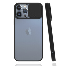 Apple iPhone 13 Pro Max Kılıf Zore Lensi Kapak Siyah