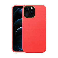 Apple iPhone 13 Pro Max Kılıf Zore Natura Kapak Kırmızı