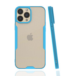 Apple iPhone 13 Pro Max Kılıf Zore Parfe Kapak Mavi