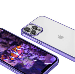 Apple iPhone 13 Pro Max Kılıf Zore Pixel Kapak Mor