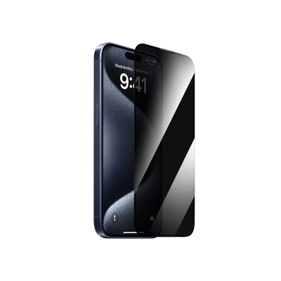 Apple iPhone 13 Pro Max Wiwu GT-011 Antibacterial Polymer Oleophobic Coating Tempered Privacy Glass Screen Protector Black