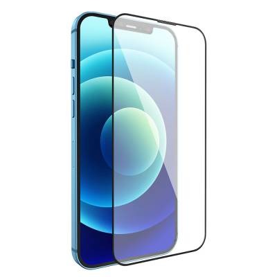 Apple iPhone 13 Pro Wiwu CZ-003 Mavi Işık Teknolojili Hidrofobik ve Oleofobik Parlama Önleyici Cam Ekran Koruyucu Siyah