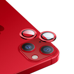 Apple iPhone 14 Benks New KR Kamera Lens Koruyucu Kırmızı