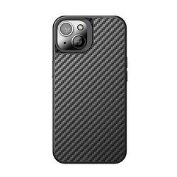 Apple iPhone 14 Case Aramid Carbon Fiber with Magsafe Wlons Radison Cover Black