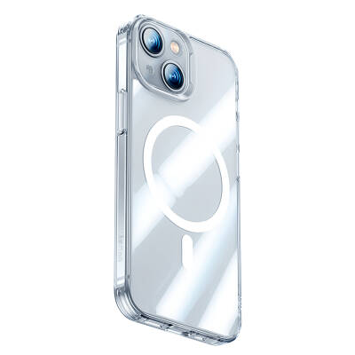 Apple iPhone 14 Case Benks Magnetic Shiny Glass Series Cover with Magsafe Charging Feature Colorless