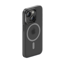 Apple iPhone 14 Case Benks New Series Magnetic Haze Cover with Wireless Charging Support Black