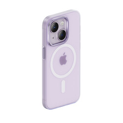 Apple iPhone 14 Case Benks New Series Magnetic Haze Cover with Wireless Charging Support Derin Mor