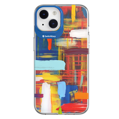 Apple iPhone 14 Case Double IMD Printed Licensed Switcheasy Artist Impasto Cover Colorful