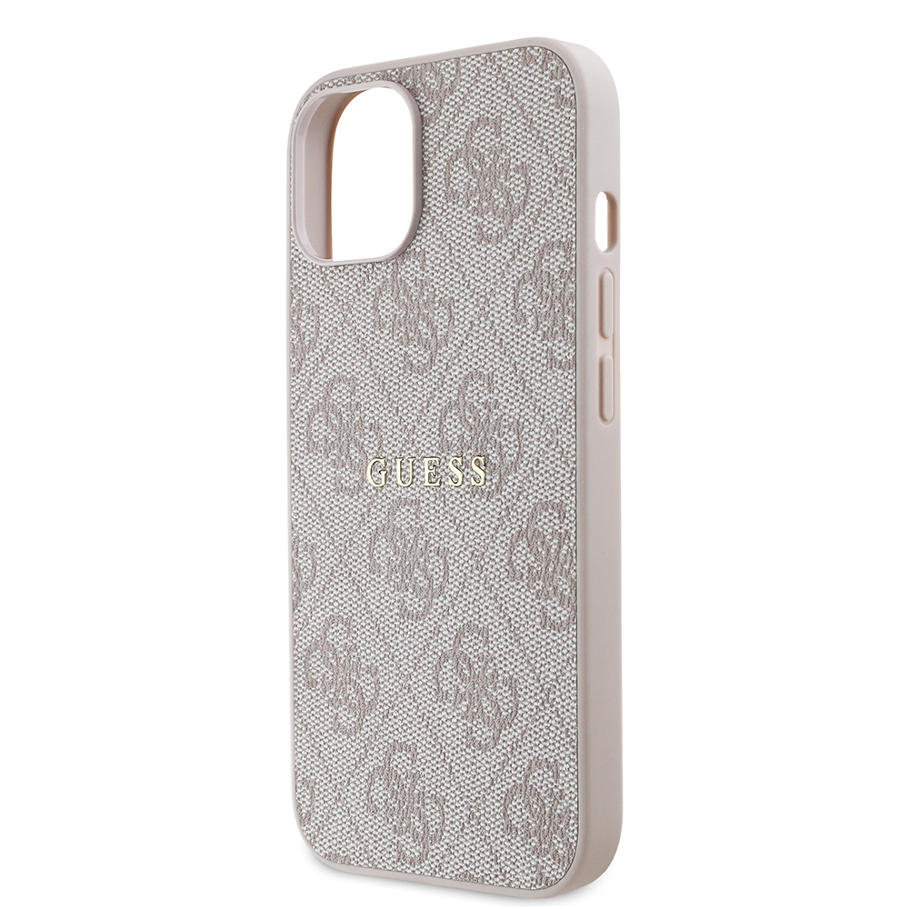 Apple iPhone 14 Case Guess Original Licensed Magsafe Charging Featured 4G Pattern Text Logo Cover - 9